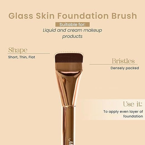 Milagro Beauty Premium Glass Skin Spatula Makeup Brush